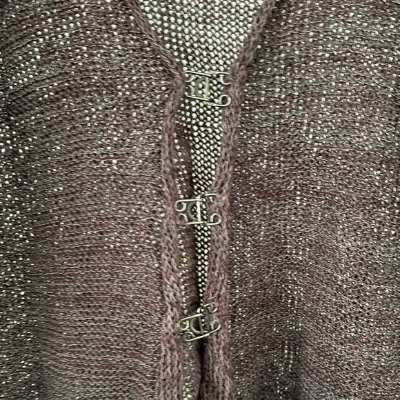 Skif Handknit Brown Multi-Fiber Art To Wear Cardigan - Picture 4 of 9